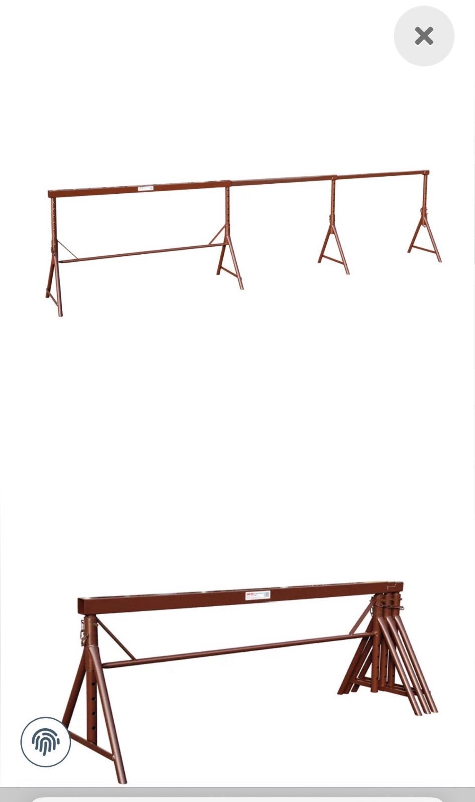 Bokken voor podium of stucadoor - Verstelbare werksteunen, Doe-het-zelf en Verbouw, Steigers, Ophalen, Gebruikt, Overige typen