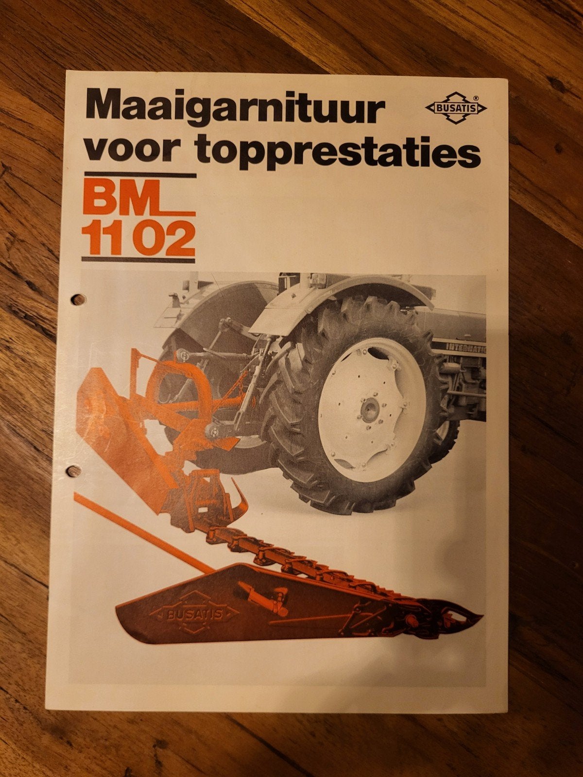 tractor folder Busatis BM 1102 maaigarnituur, Ophalen of Verzenden, Zo goed als nieuw