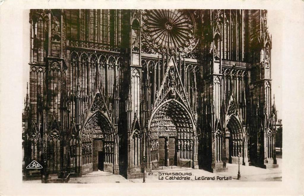 381-208-025 Strasbourg La Cathedrale, Verzenden, Voor 1920, Frankrijk