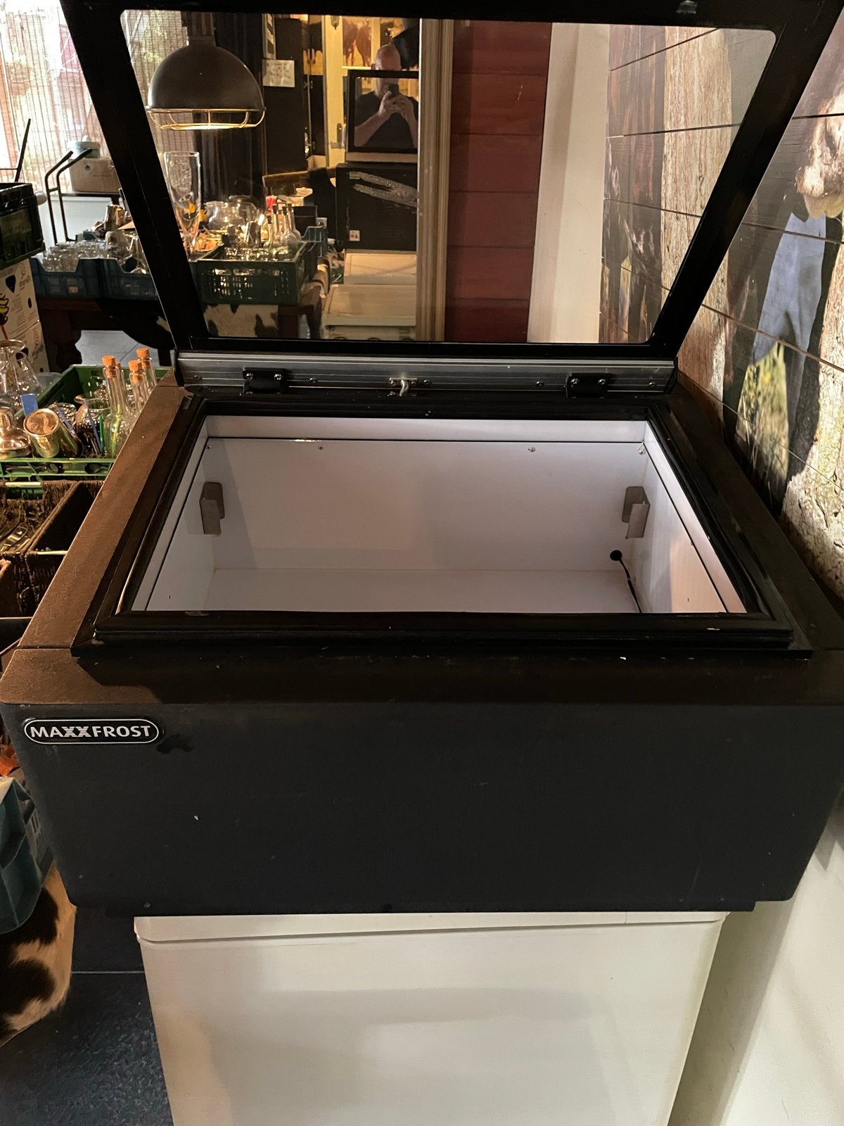 Maxxfrost Opzet Schepijsvitrine 3 x 5 liter bak Horeca, Ophalen of Verzenden, Gebruikt, Koelen en Vriezen