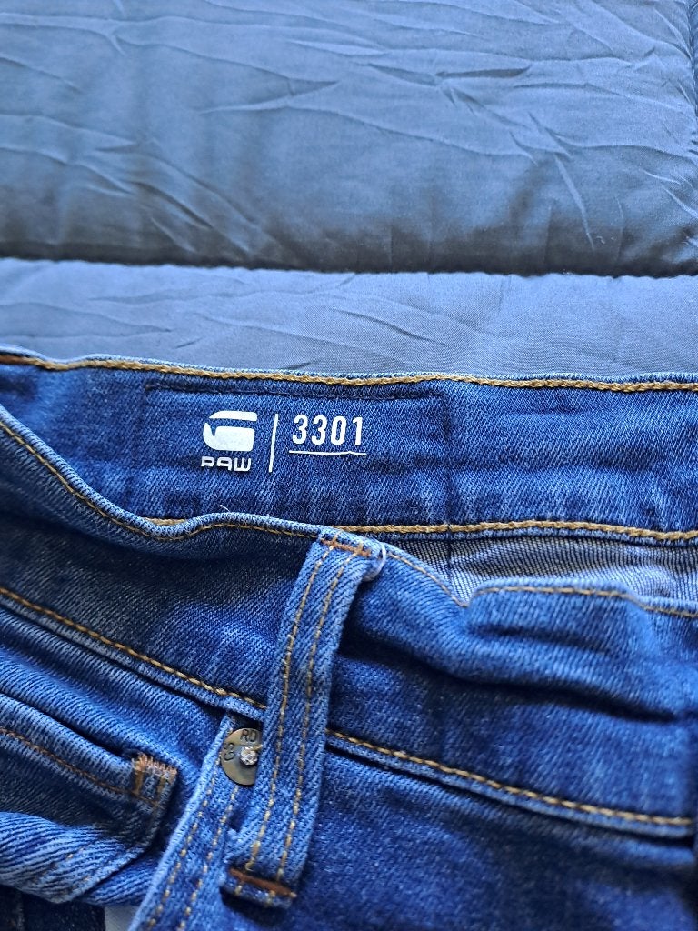 Gstar 3301., Ophalen, G-Star Raw, Blauw, W32 (confectie 46) of kleiner