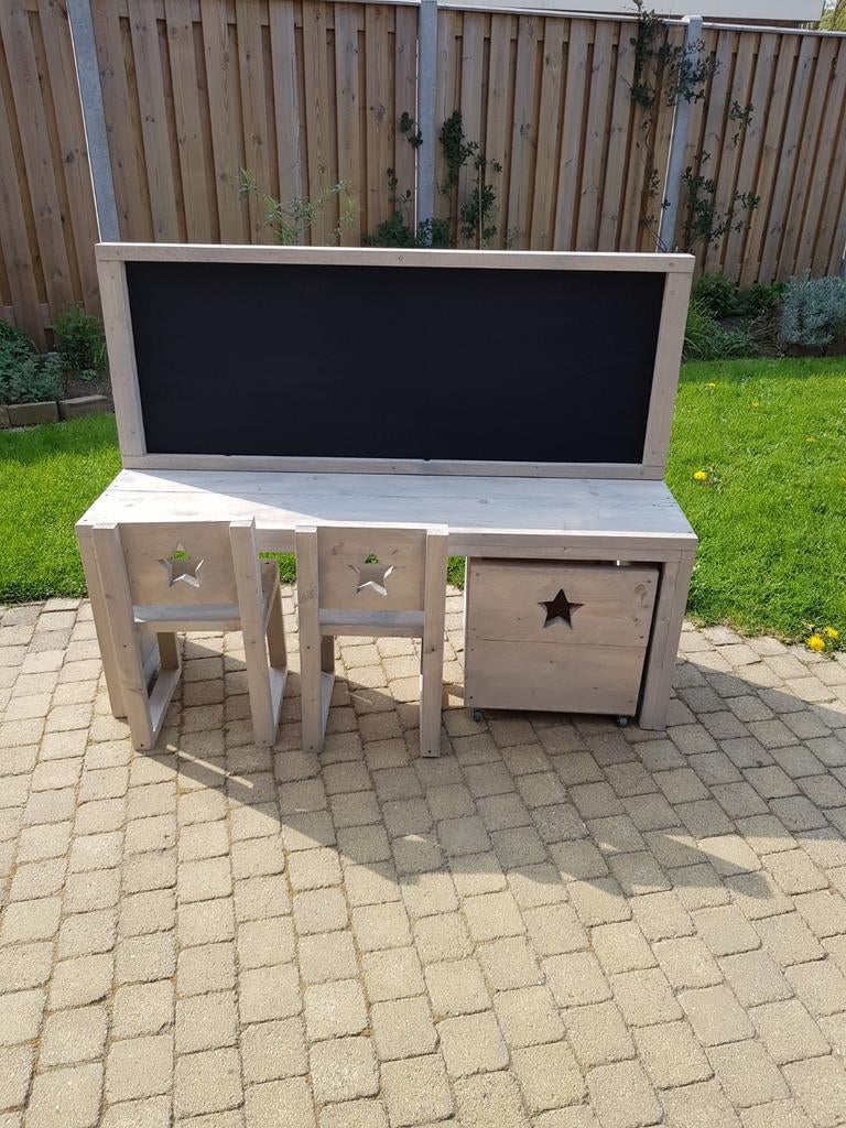 Kinderbureau steigerhout 2, Ophalen of Verzenden