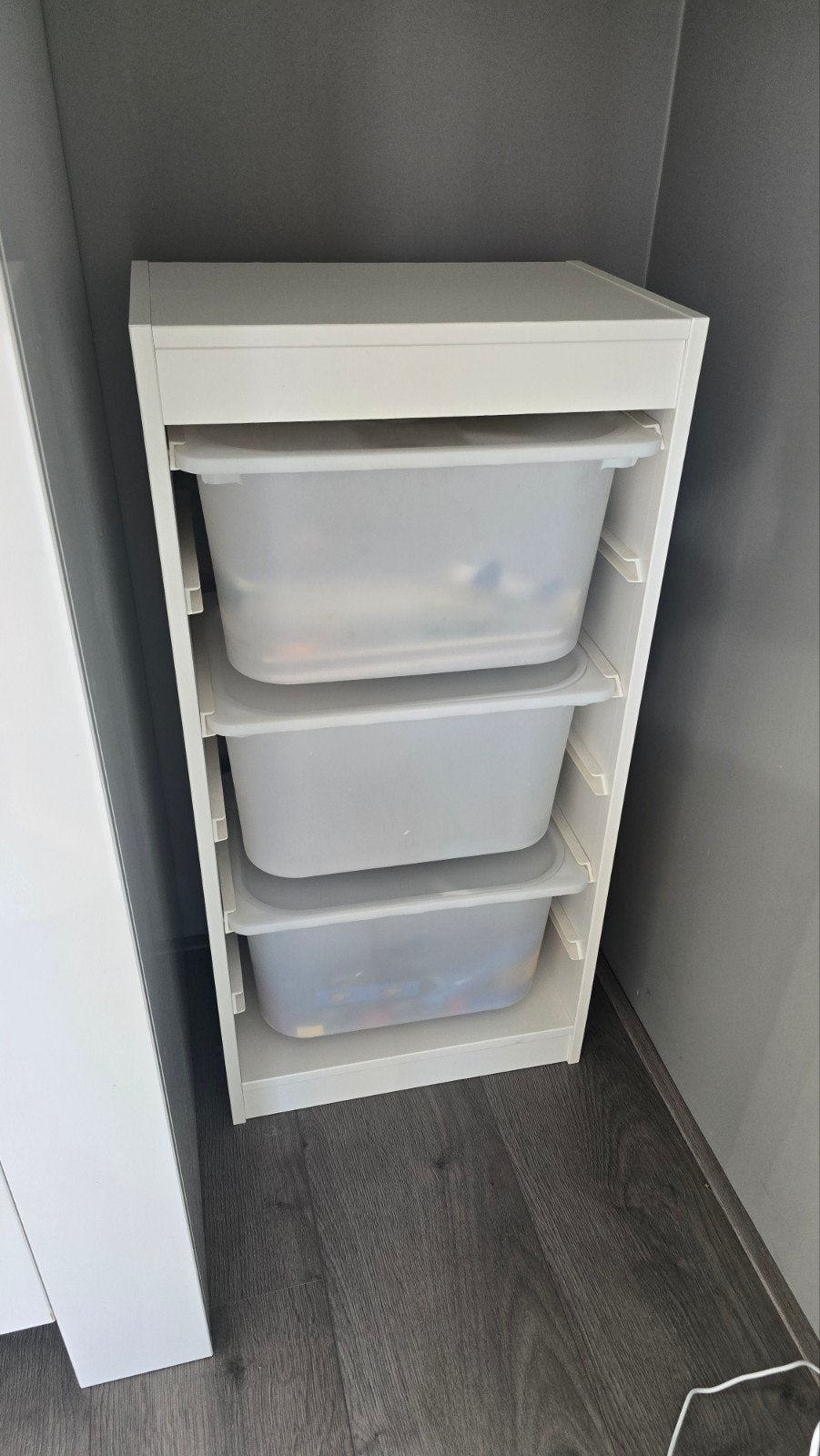 IKEA Trofast met bakken en deksels (4x beschikbaar), Ophalen, Zo goed als nieuw, Minder dan 50 cm, 90 tot 105 cm