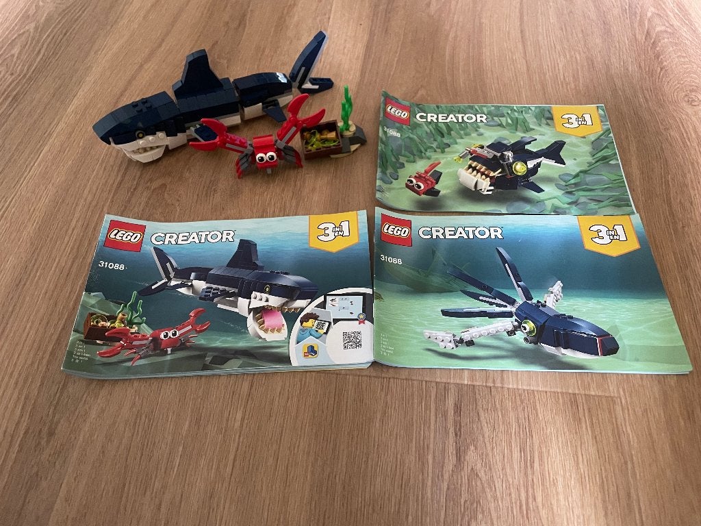 LEGO set #31088 'Deep Sea Creatures', Gebruikt, Lego, Compleet, Ophalen of Verzenden