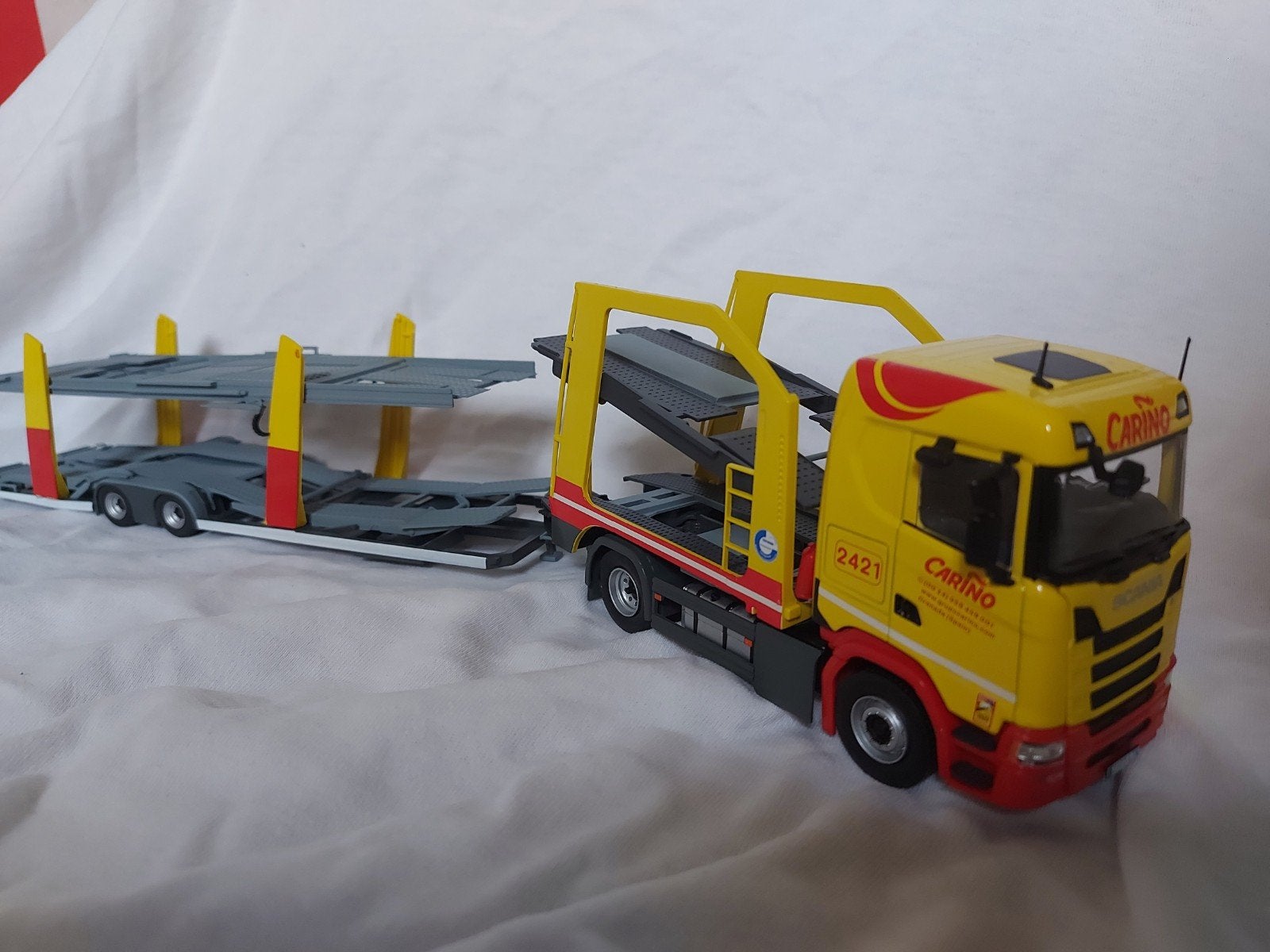 Zelden aangeboden scania lohr autotransporter 1:43 uniek!, Ophalen of Verzenden, Nieuw, Bus of Vrachtwagen, Overige merken