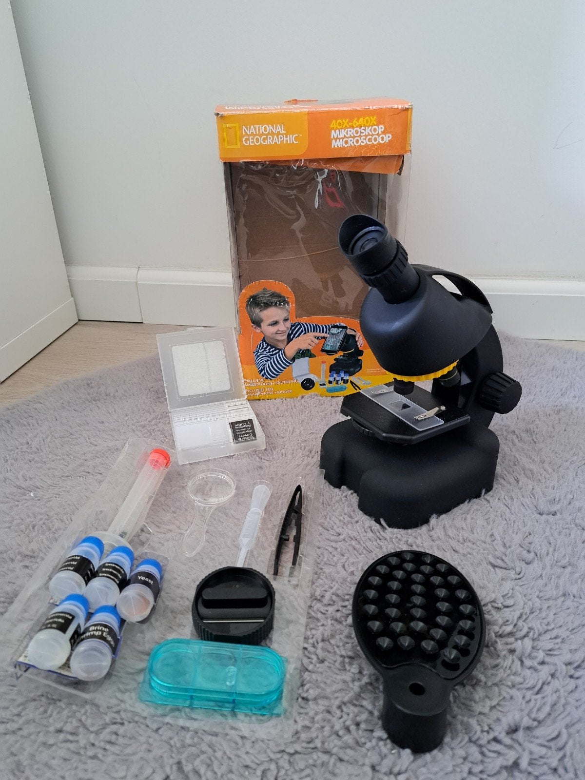National Geographic Microscoop - Zo goed als nieuw, Ophalen, Zo goed als nieuw, 400x tot 1000x