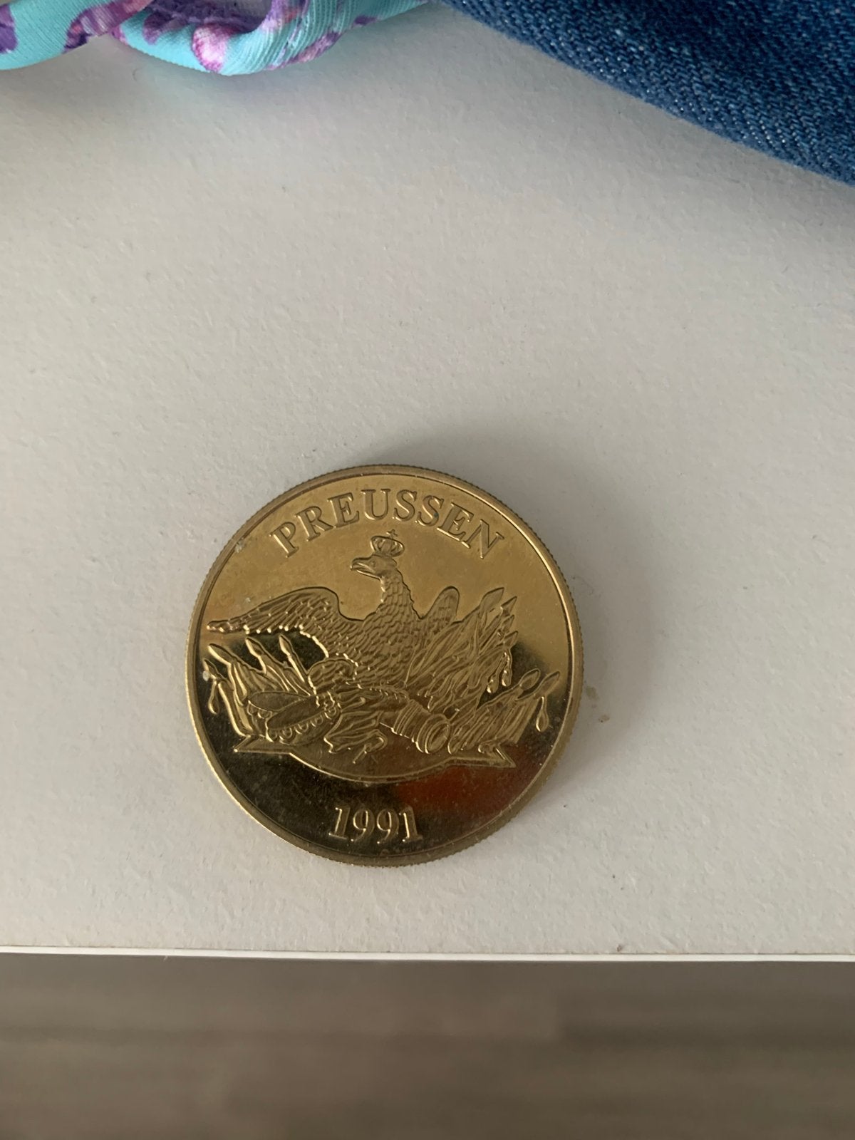 Preussen 1991 Herdenkingsmunt Helgoland, Ophalen, Duitsland, Losse munt