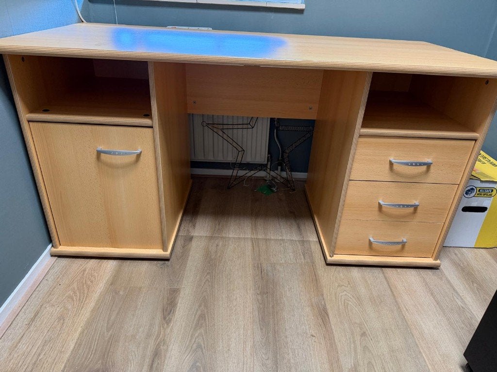 Bureau, Huis en Inrichting, Ophalen, Gebruikt, 68 cm, 148 cm