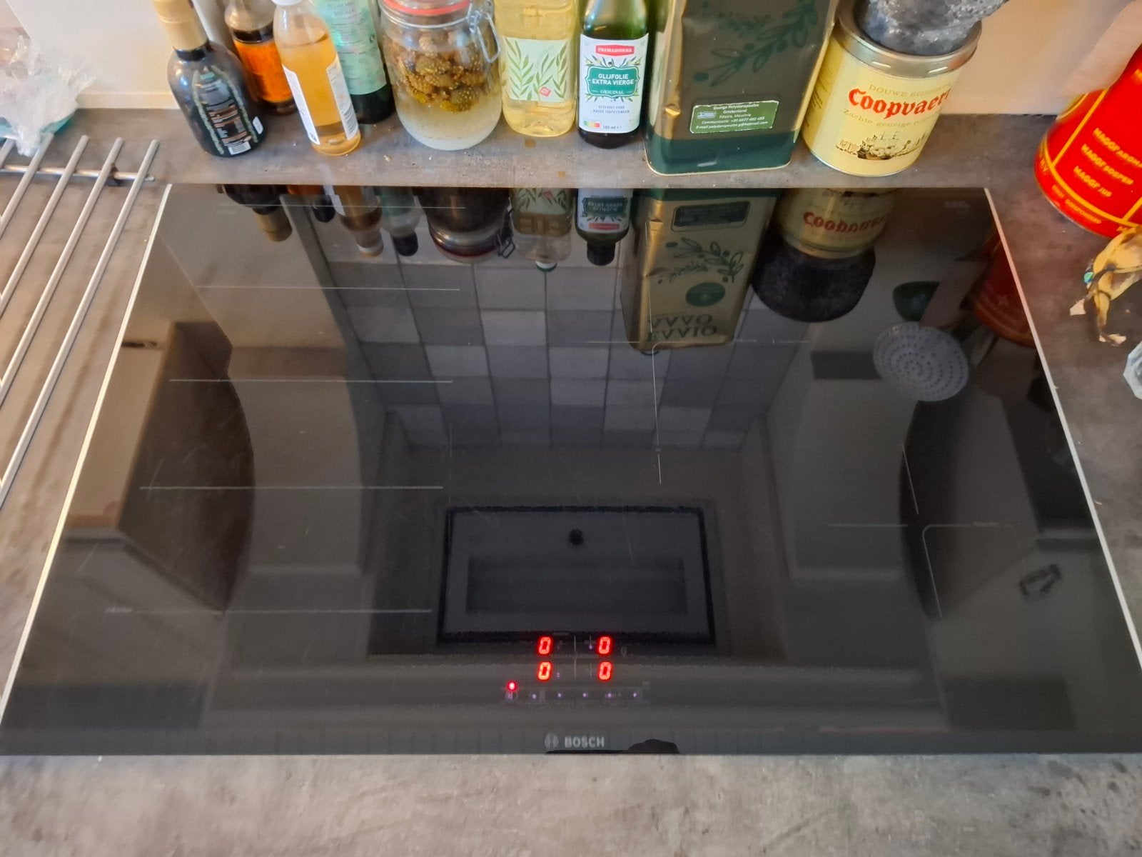 Bosch 7,4 kW inductie kookplaat PXE875BB1E, Ophalen, Inbouw, Inductie, 4 kookzones