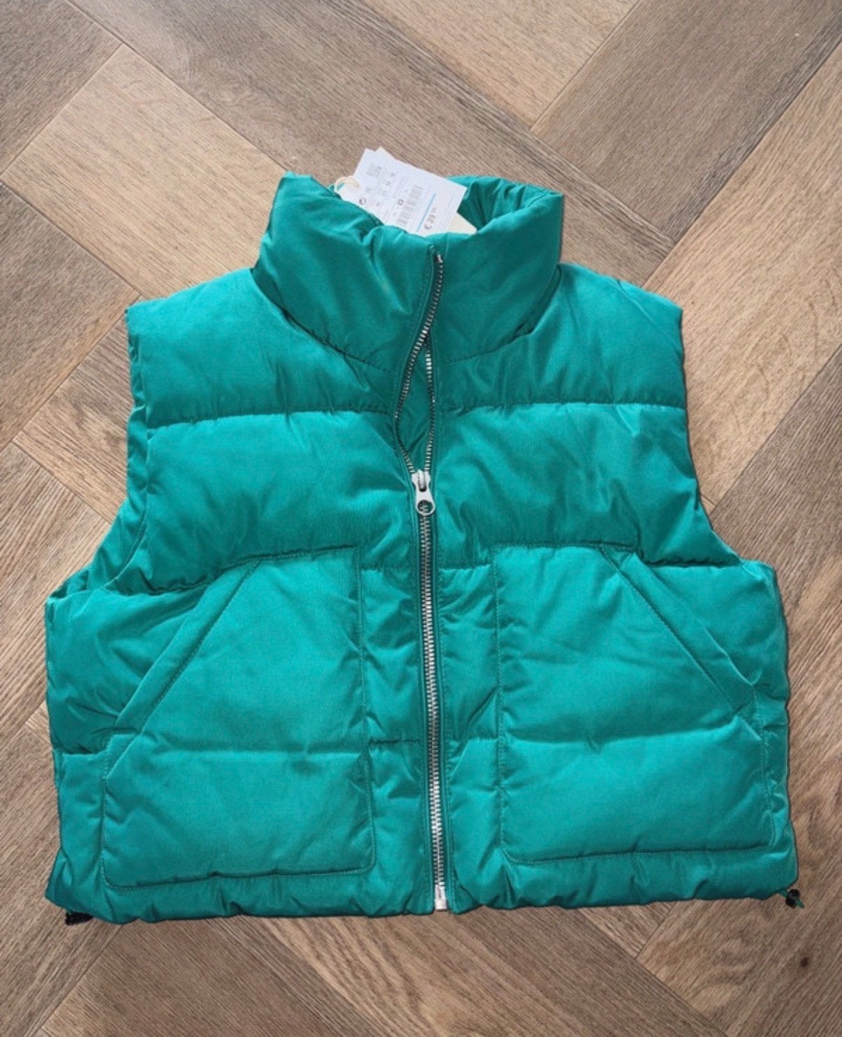 NIEUW Groene bodywarmer dames Pull & Bear maat M, Ophalen of Verzenden, Nieuw, Maat 38/40 (M), Groen
