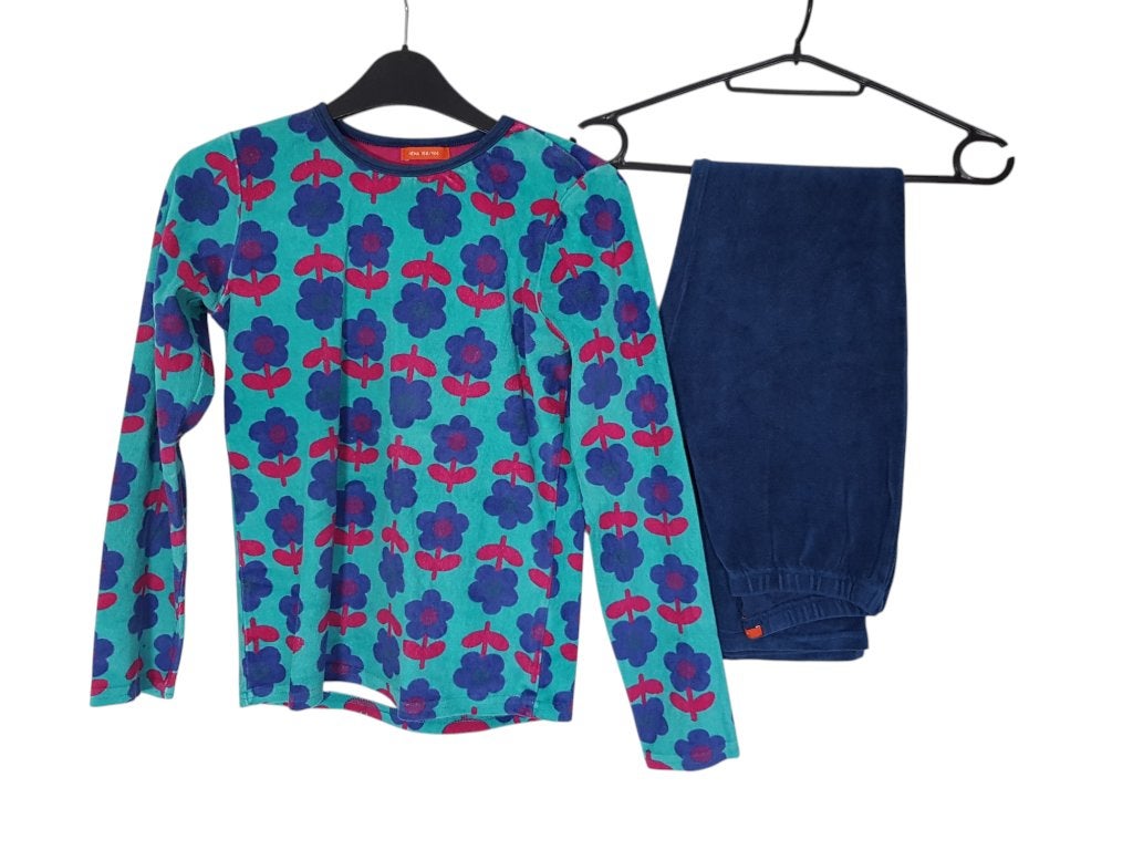 Super leuke badstof Hema pyjama maat 158/164., Nacht- of Onderkleding, Zo goed als nieuw, Hema, Verzenden