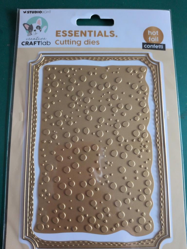 Studio Light hot foil mal met kader confetti, Ophalen of Verzenden, Overige thema's, Pons of Mal