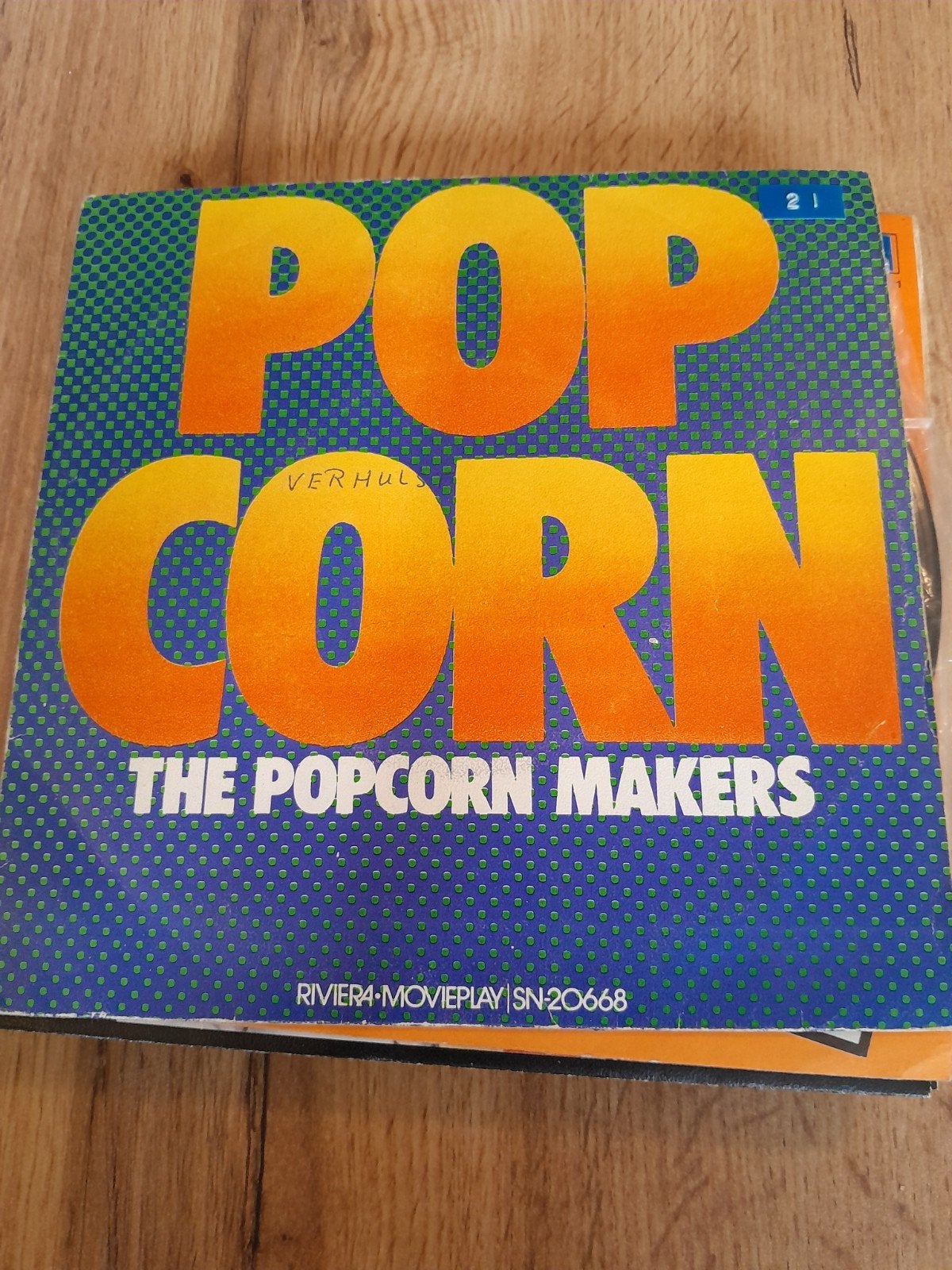 the popcorn makers 7inch pop corn, Cd's en Dvd's, Vinyl Singles, Ophalen of Verzenden, Zo goed als nieuw, Pop