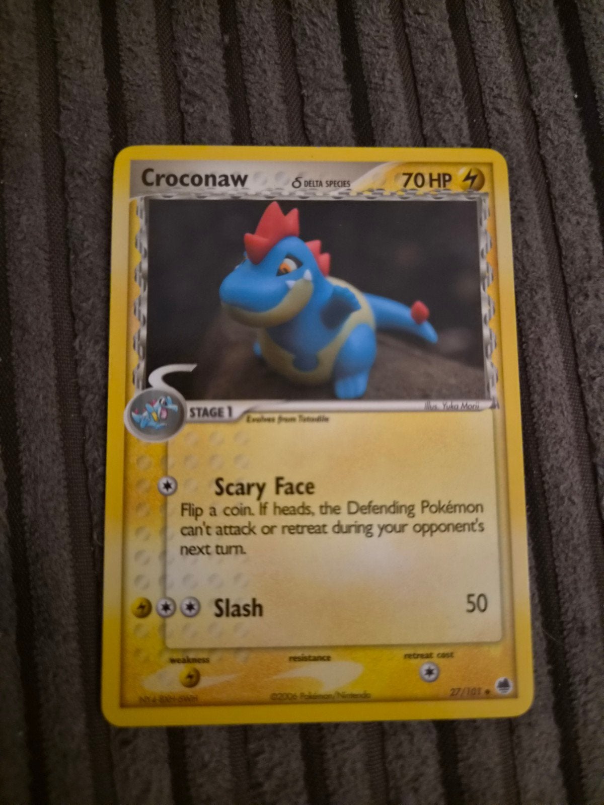 Croconaw Delta Species 2006 Pokémon Kaart, Ophalen of Verzenden, Zo goed als nieuw, Losse kaart