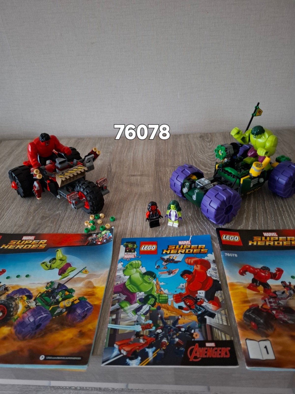 LEGO Marvel Super Heroes 76078 Hulk vs Red Hulk, Ophalen of Verzenden, Zo goed als nieuw