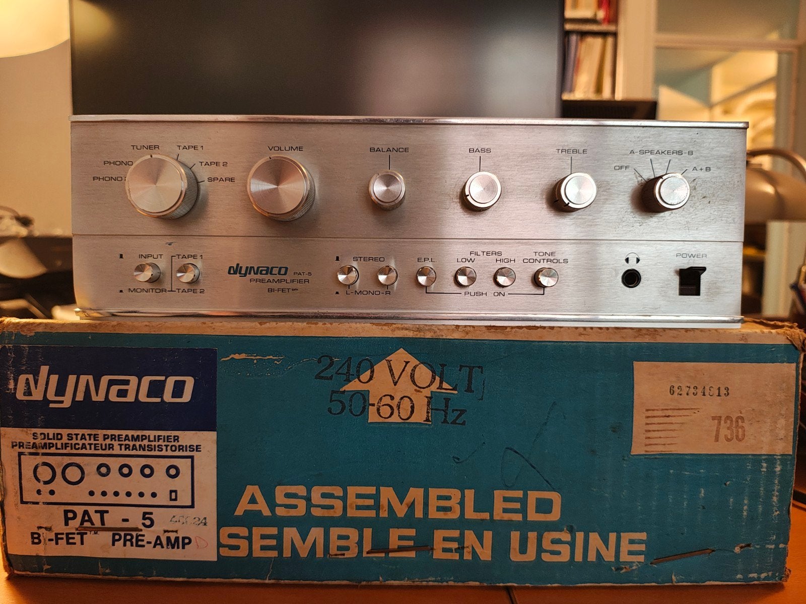 Dynaco pat 5 B-Fet voorversterker, Ophalen, Gebruikt