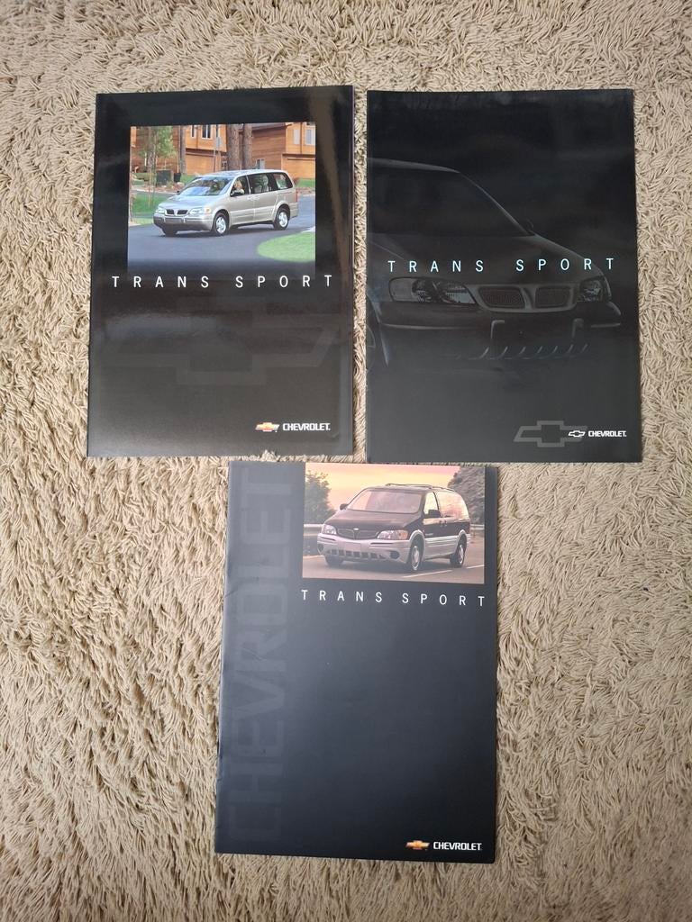 3x autofolder Chevrolet Trans Sport, Verzenden, Zo goed als nieuw, Chevrolet