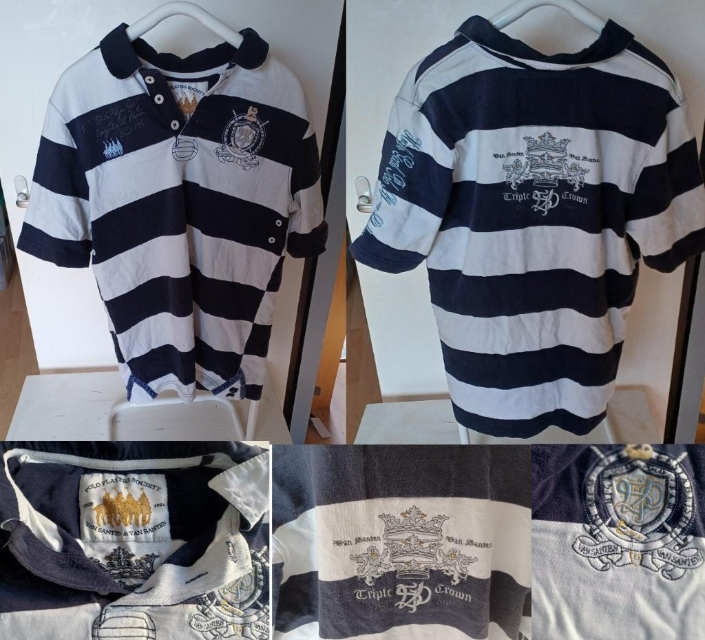heren polo van Santen & van Santen maat XL, Zwart, Maat 56/58 (XL), Van santen & van santen, Ophalen of Verzenden