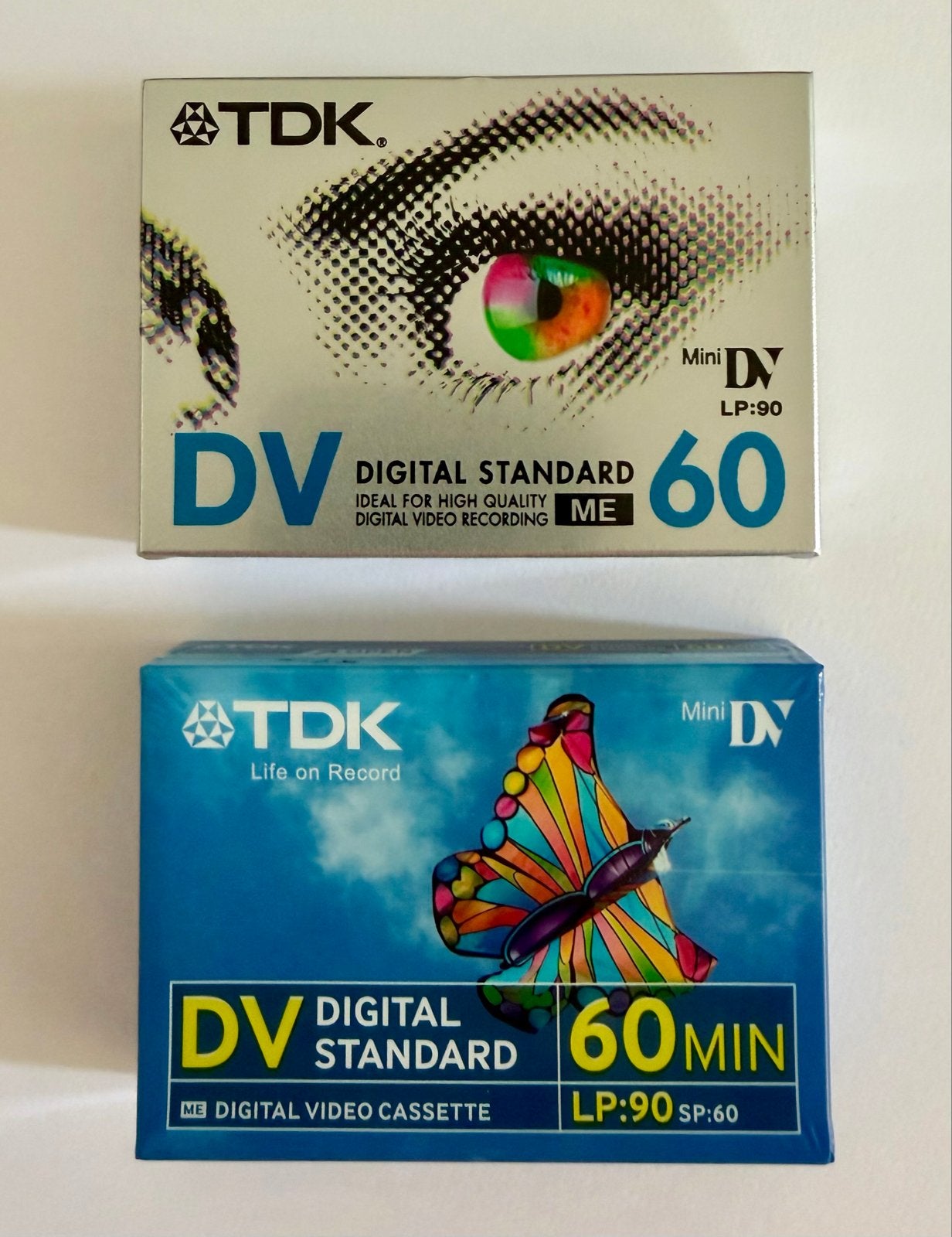 2 TDK Mini DV Digital Standard 60 min cassettes/tapes, Overige merken, Mini dv, 20x of meer, Nieuw