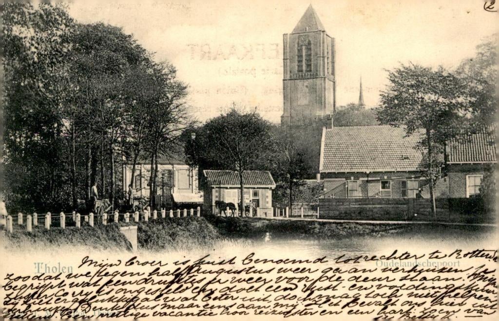 Tholen Oudenlandschepoort Vivat no ??? # 517, Verzenden, Voor 1920, Gelopen, Zuid-Holland