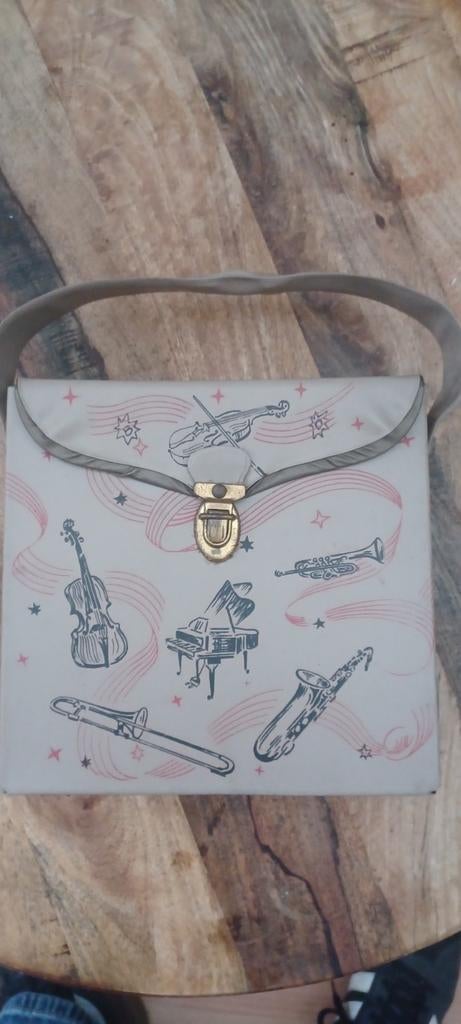 Vintage Koffertje voor Vinyl Singeltjes - Made in Holland, Ophalen of Verzenden