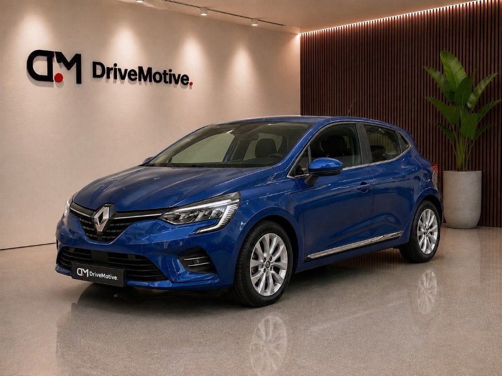 Renault Clio 1.6 E-tech Hybrid 140pk '21 Blauw/1 jr garantie, Auto's, Dealer onderhouden, Zwart, Parkeerassistent, Blauw