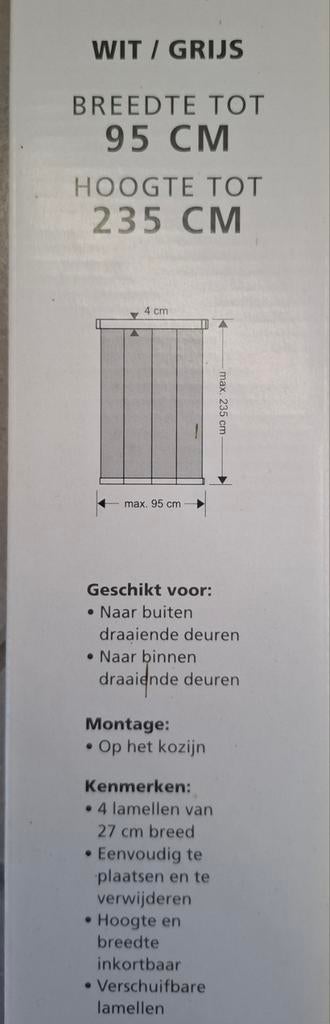 Nieuwe lamellen hor wit/grijs, Doe-het-zelf en Verbouw, Deuren en Horren, Ophalen of Verzenden