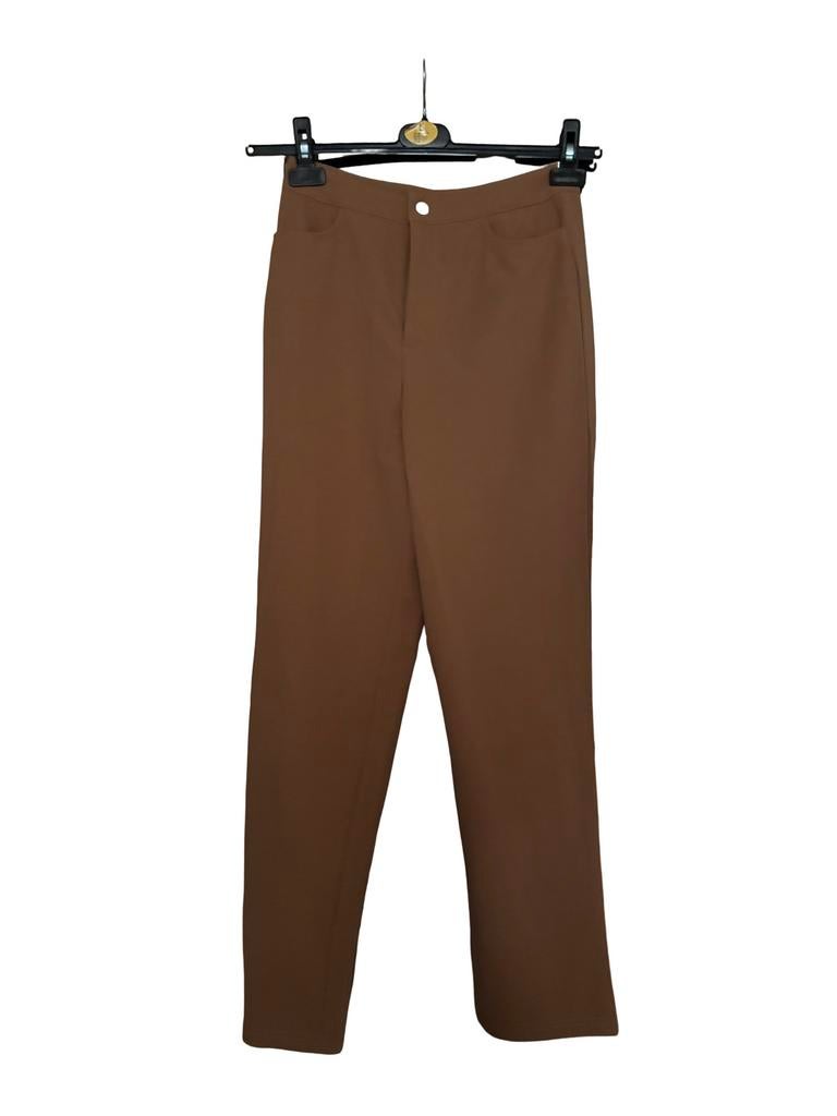 Bruine broek - Petite S, Kleding | Dames, Broeken en Pantalons, Bruin, Verzenden, Zo goed als nieuw, Maat 36 (S)