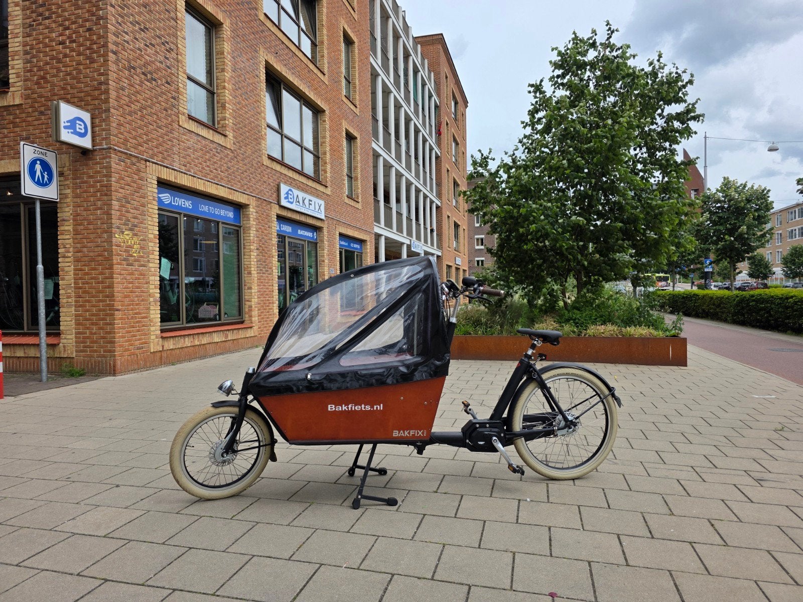 Bakfiets(.) long Cruise bakfiets met huif, Overige merken, Gebruikt, Huif, Onbekend