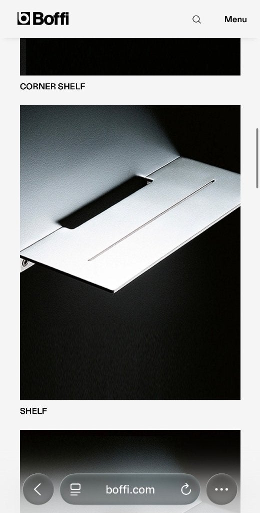 Boffi BLADE shelf satin stainless steel, Ophalen, Nieuw