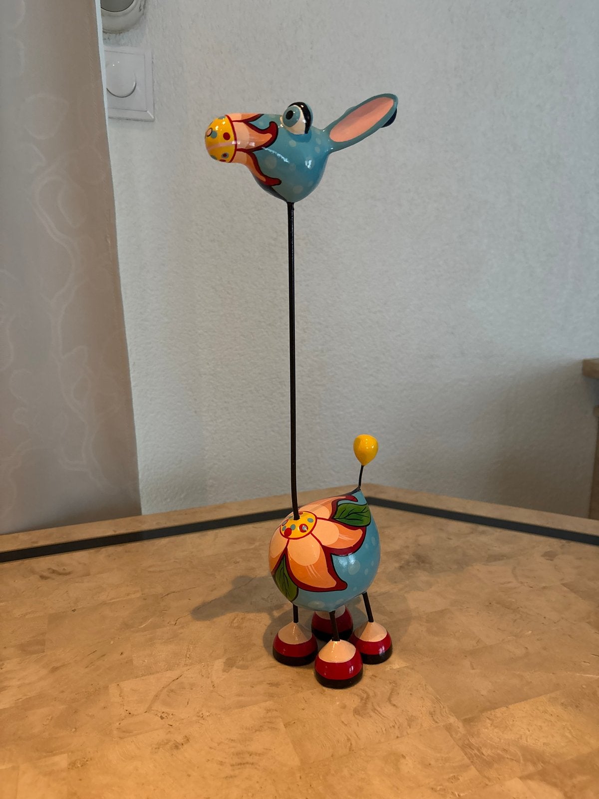 Crazy Giraffe" pop-art sculptuur, Ophalen of Verzenden, Zo goed als nieuw