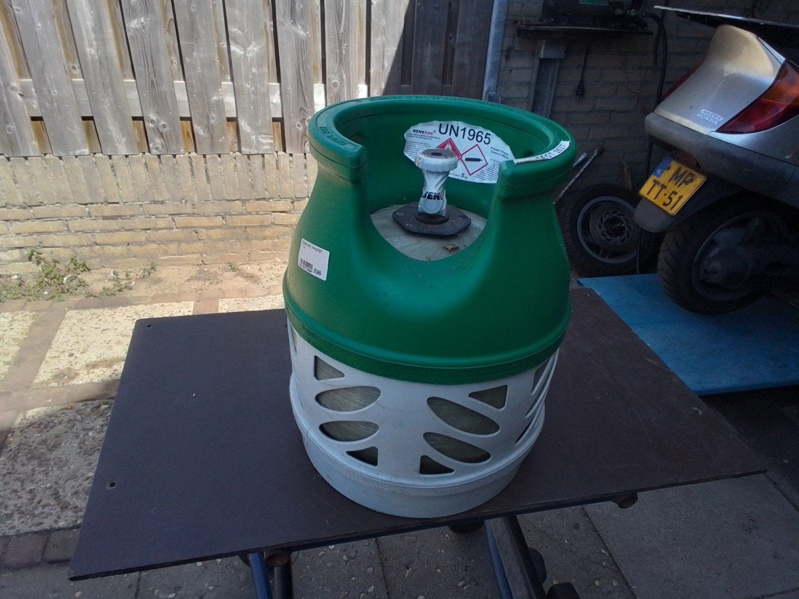 Benegas Light  gasfles 5 kg propaan gasfles - VOL & VERZEGEL, Ophalen of Verzenden