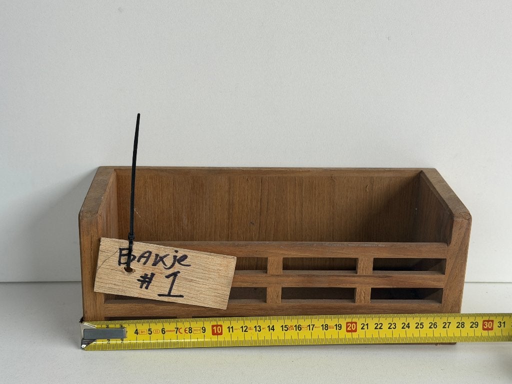 Teak bakje 28 cm, Verzenden, Gebruikt, Lijn of Blok