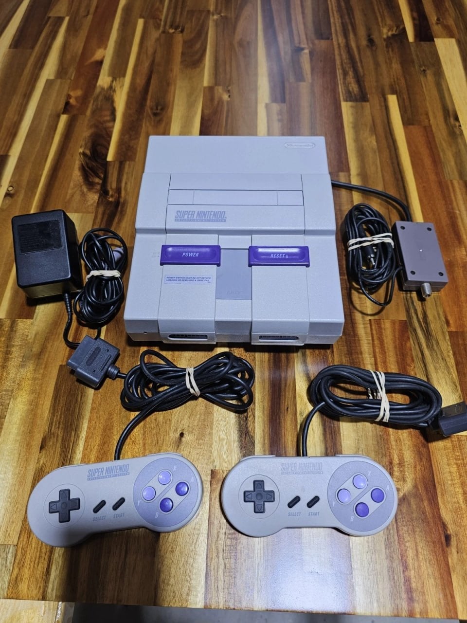 Nintendo SNES Super Set SNS-001 + Mario Paint, Ophalen of Verzenden, Gebruikt, Met 2 controllers, Met games