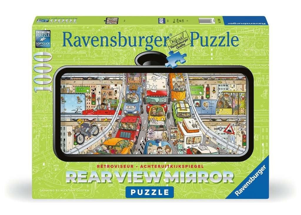 Ravensburger: Rear View Mirror: Verkeerschaos 1000 stukjes, Ophalen of Verzenden, 500 t/m 1500 stukjes, Nieuw, Legpuzzel