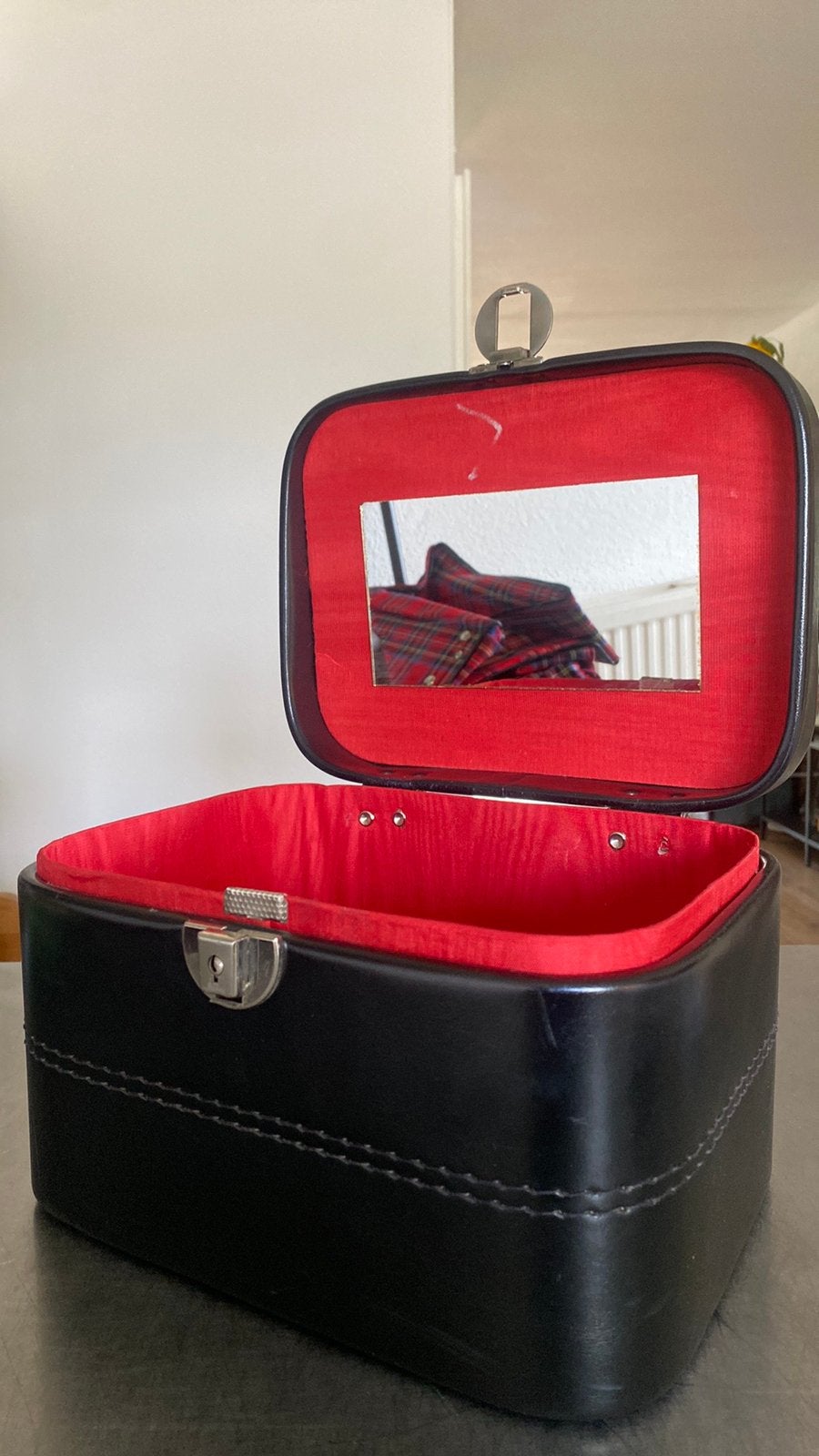 Mooie Vintage Beautycase, Ophalen of Verzenden, Gebruikt, Zwart