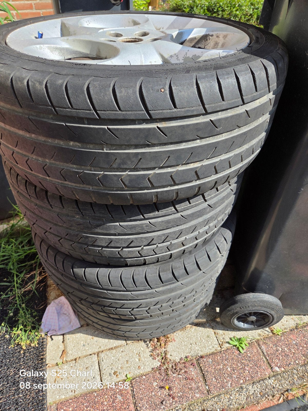 velgen alfa romeo  225 x45 , 17 " 5 +8 mm, 5x98, 58.1, Ophalen of Verzenden, Gebruikt, Alfa Romeo