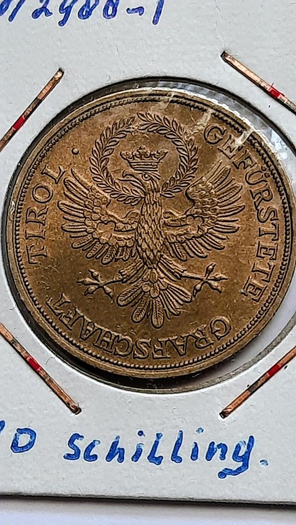 Oostenrijk 20 schilling 1991 "Tirol" ( Schaars oplage: 100.0, Postzegels en Munten, Munten | Europa | Niet-Euromunten, Ophalen of Verzenden