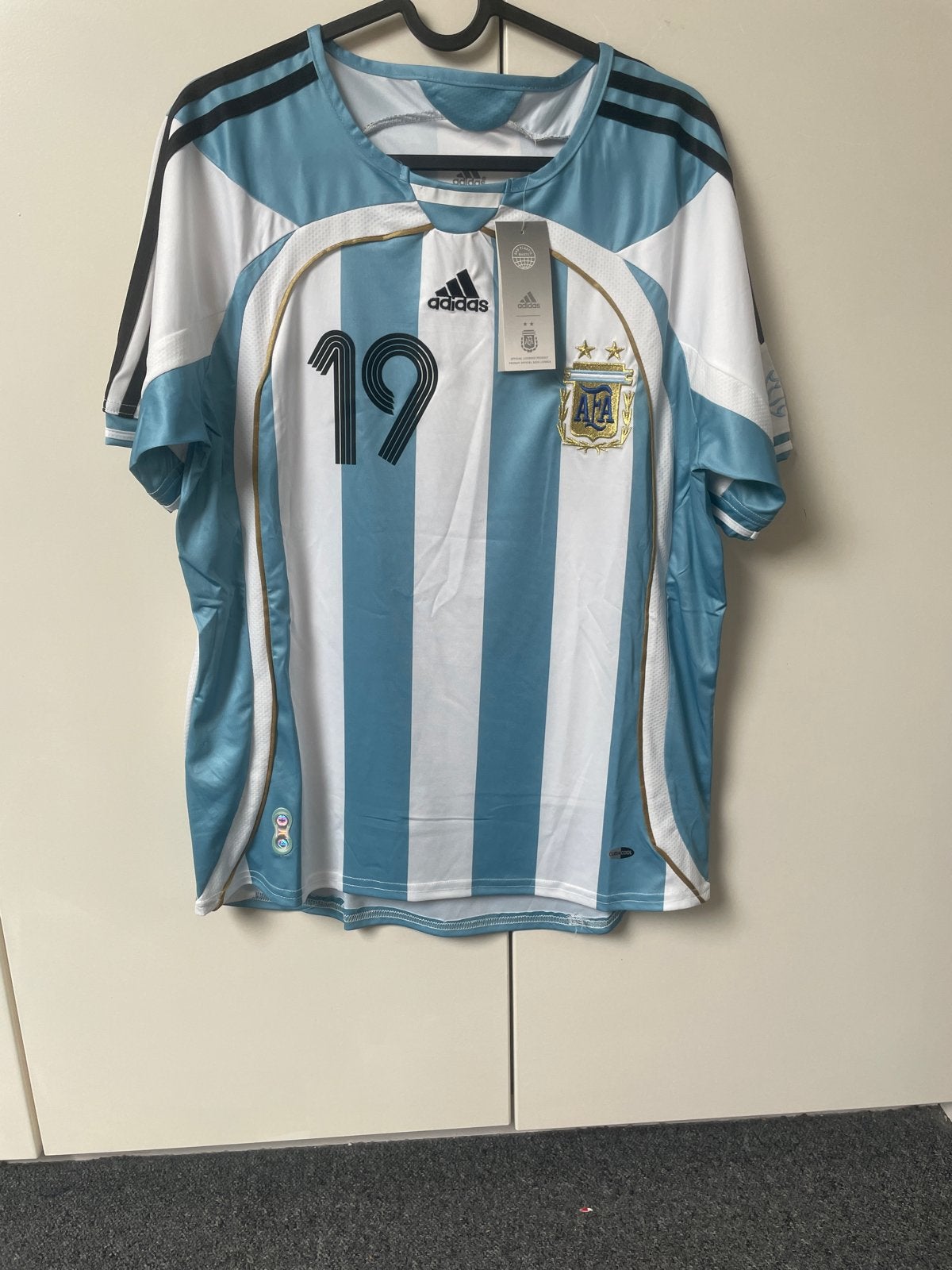 Adidas Argentinië Messi Thuisshirt 2010 WK Maat M, Maat S, Verzenden, Nieuw, Shirt