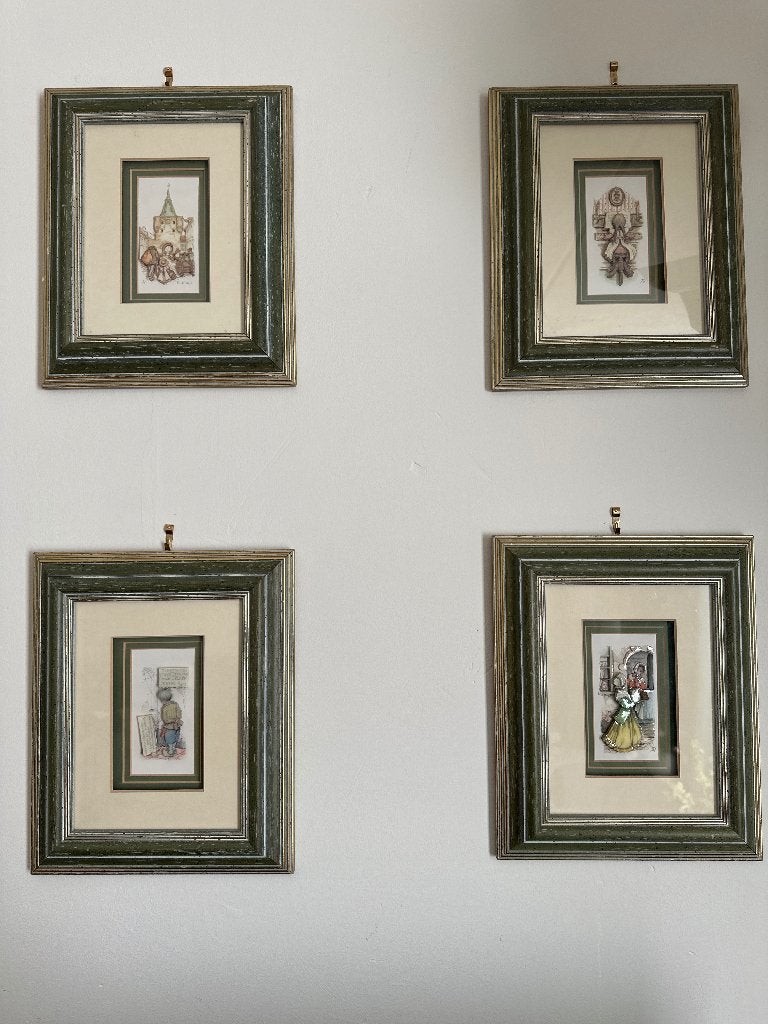 Anton Pieck schilderijen 3D, Antiek en Kunst, Ophalen of Verzenden