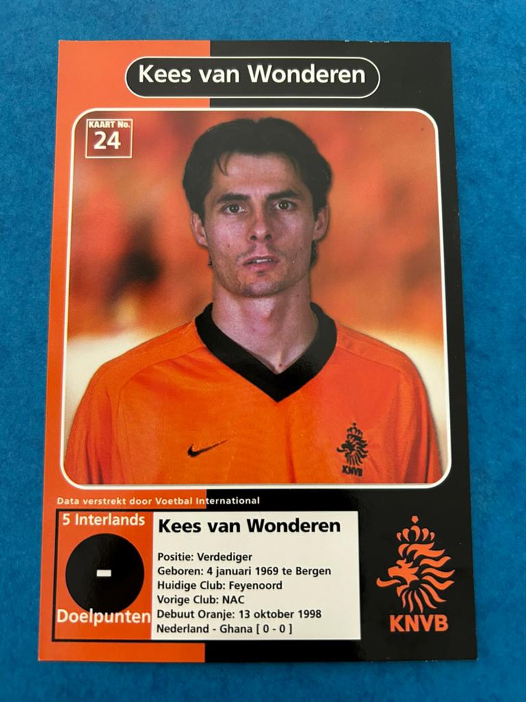 Kees van Wonderen - Spelerskaart, Verzenden, Nieuw, Feyenoord, Spelerskaart