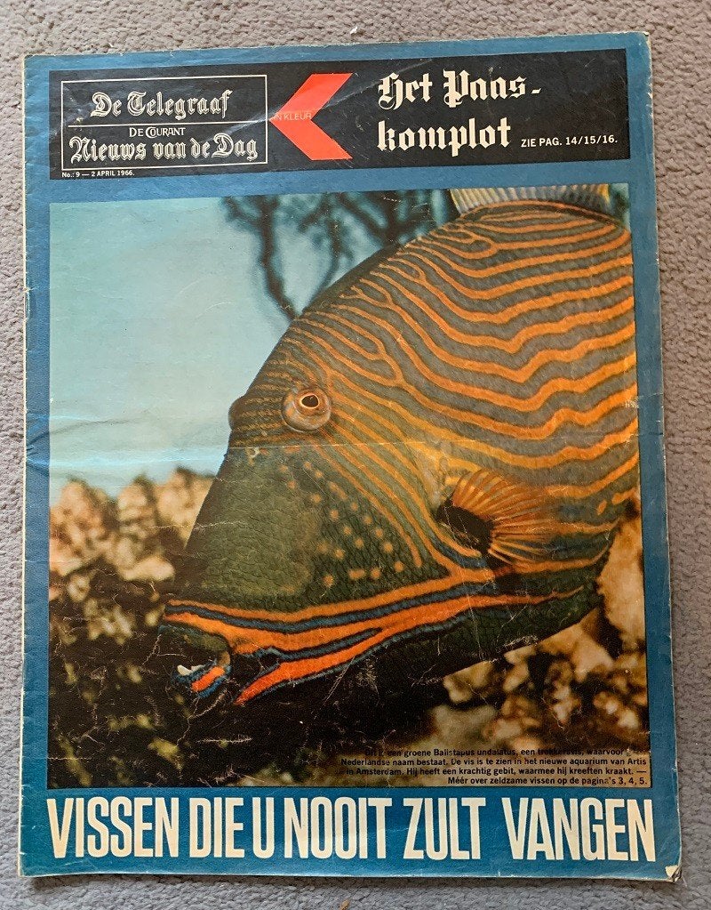 Bijlage Telegraaf nr.9 dd.02-04-1966  Vietnam, Paas-complot, Ophalen of Verzenden, Gelezen, Krant