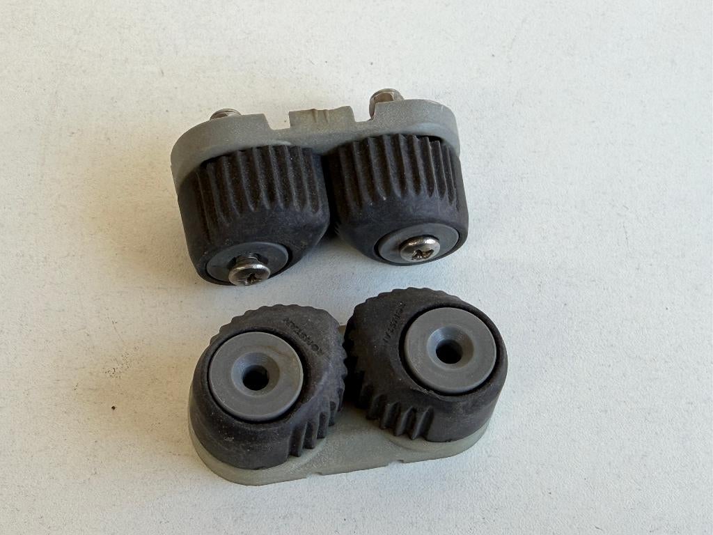 2 x Ronstan schootklem / cam cleat 6-12 mm, Ophalen of Verzenden, Gebruikt, Lijn of Blok