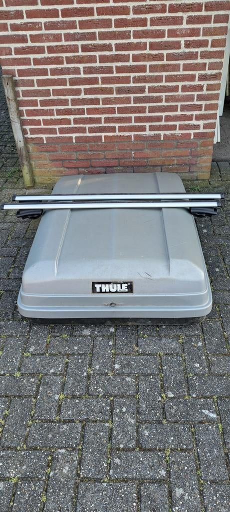 Thule dakkoffer met dakdragers(Renault), Auto diversen, Dakkoffers, Gebruikt, Ophalen