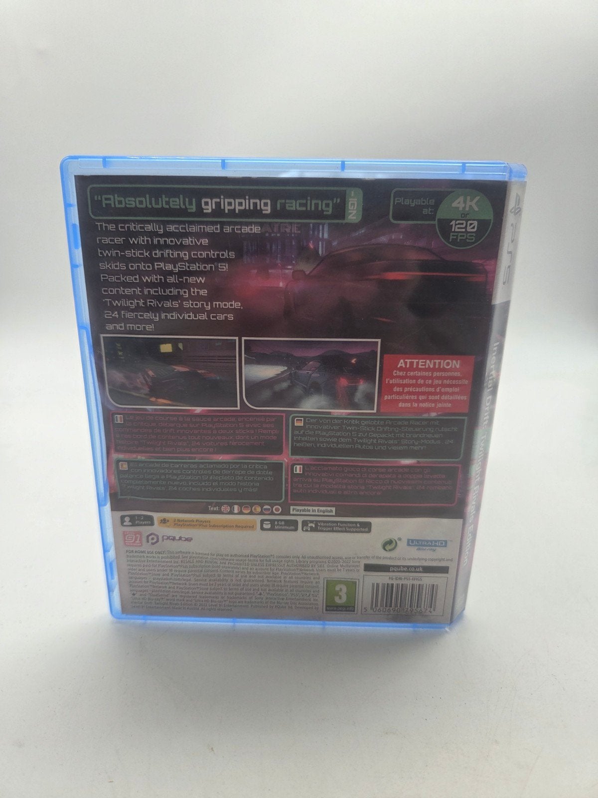 Inertial Drift: Twilight Rivals Edition PS5, PQube, 1 speler, Racen en Vliegen, Ophalen of Verzenden