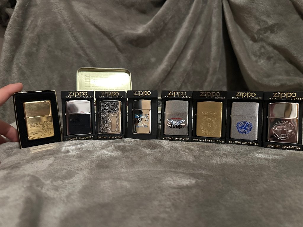 8 Originele Vintage Zippo Aanstekers, Verzamelen, Ophalen of Verzenden, Nieuw, Aansteker