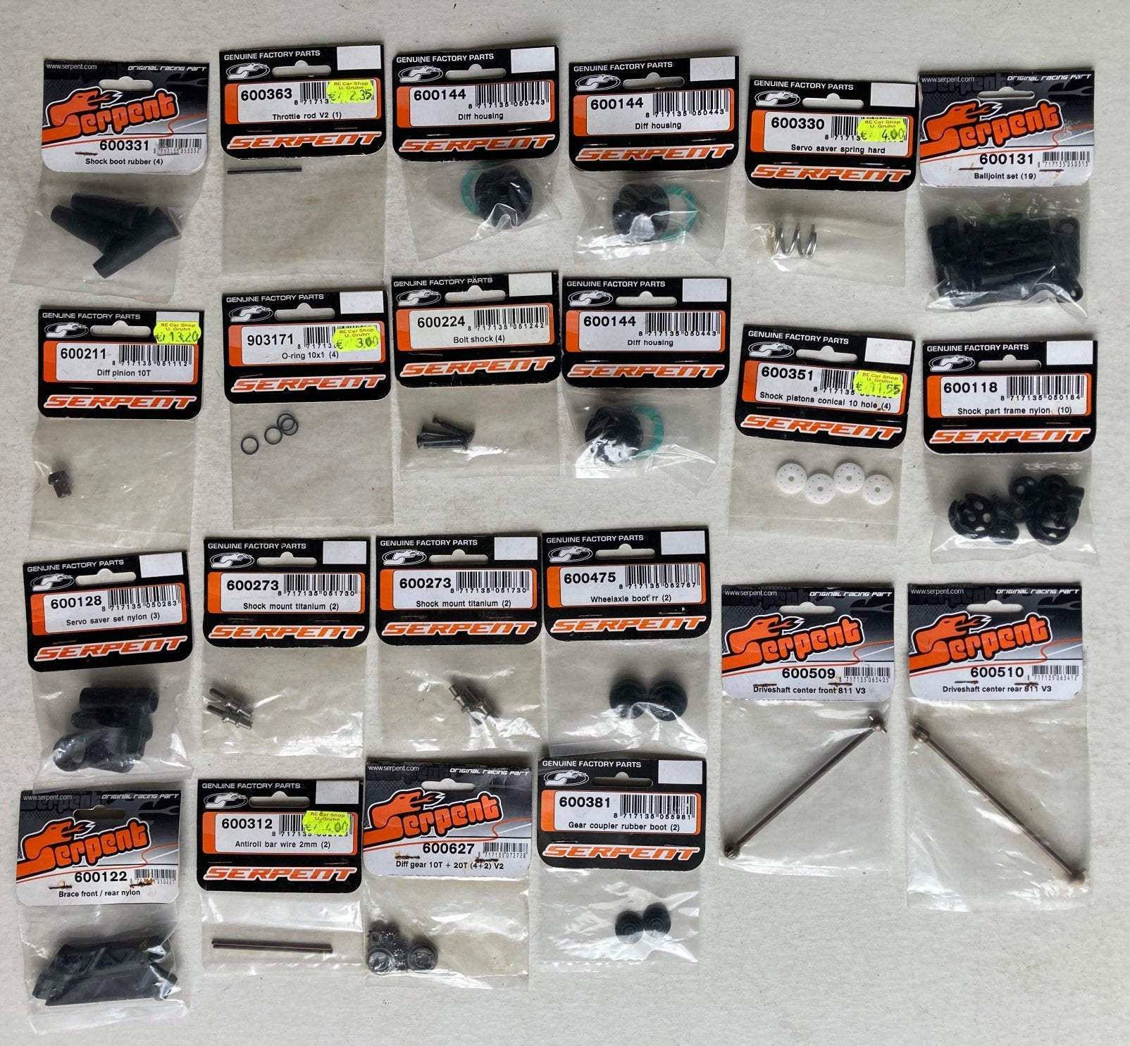Verzameling Serpent Cobra nitro buggy parts, Hobby en Vrije tijd, Modelbouw | Radiografisch | Auto's, Verzenden, Zo goed als nieuw