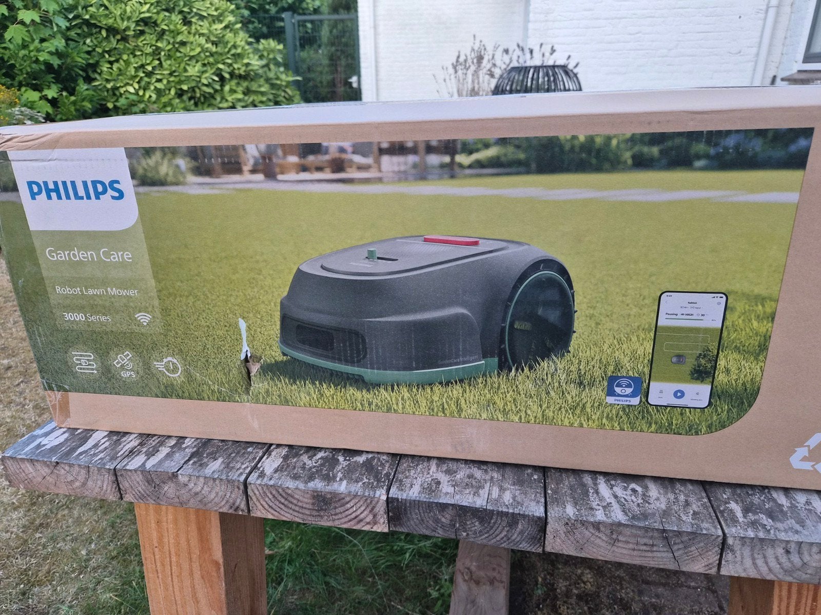 Philips Garden Care Robotmaaier 3000 Serie RBL3000/10, Ophalen of Verzenden, Nieuw, Accu-grasmaaier, Philips