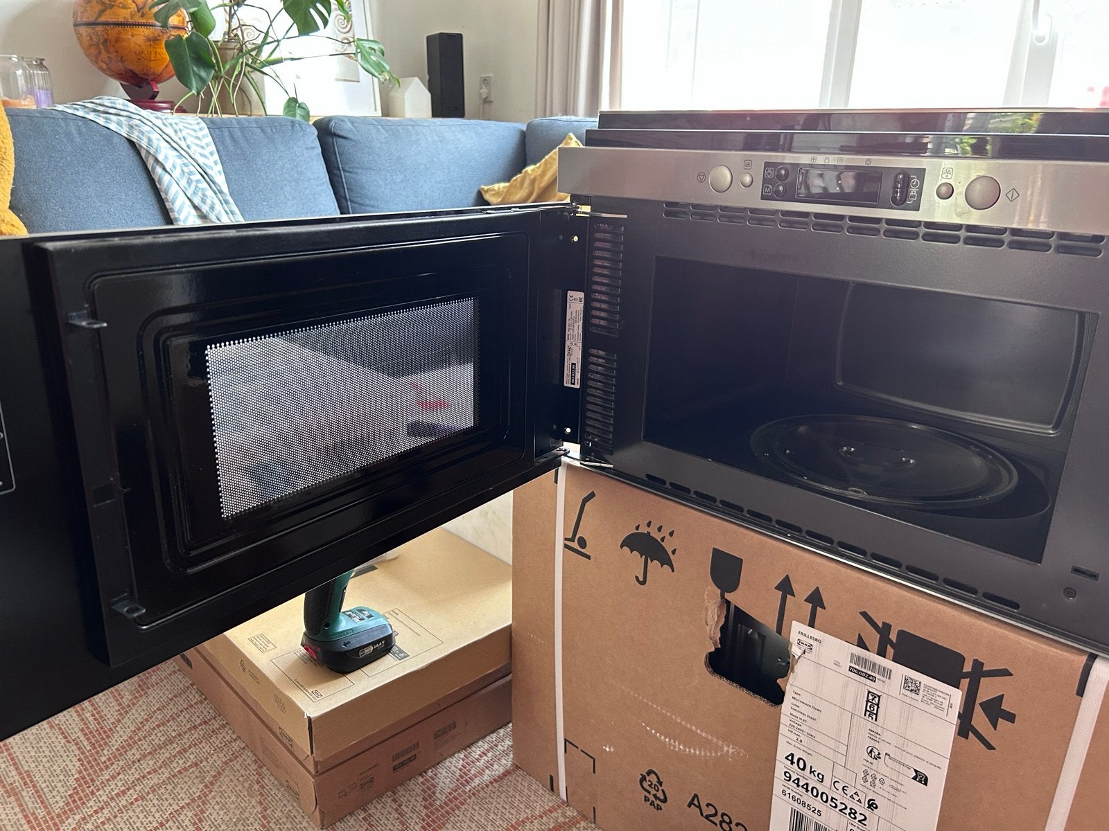 IKEA magnetron, Ophalen, Gebruikt, Hete lucht, 60 cm of meer