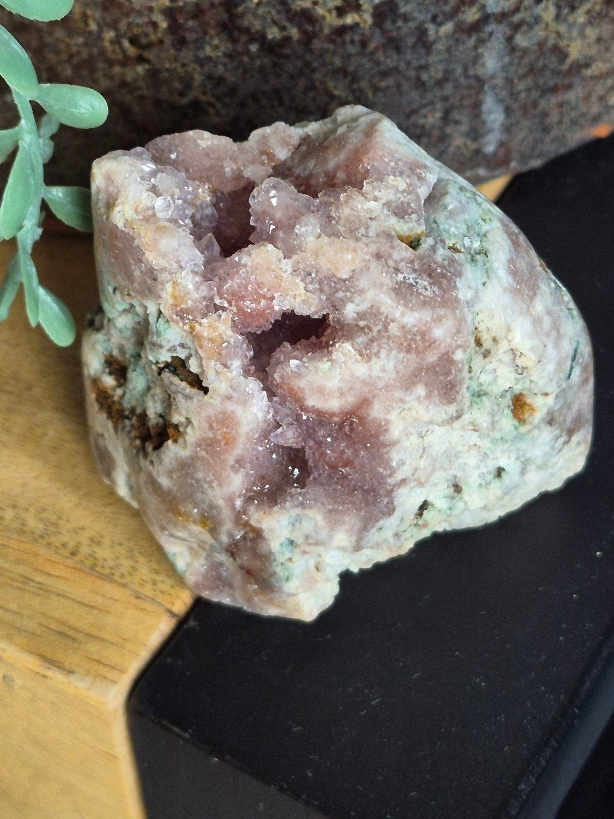 roze chalcedoon sculptuur, Ophalen of Verzenden